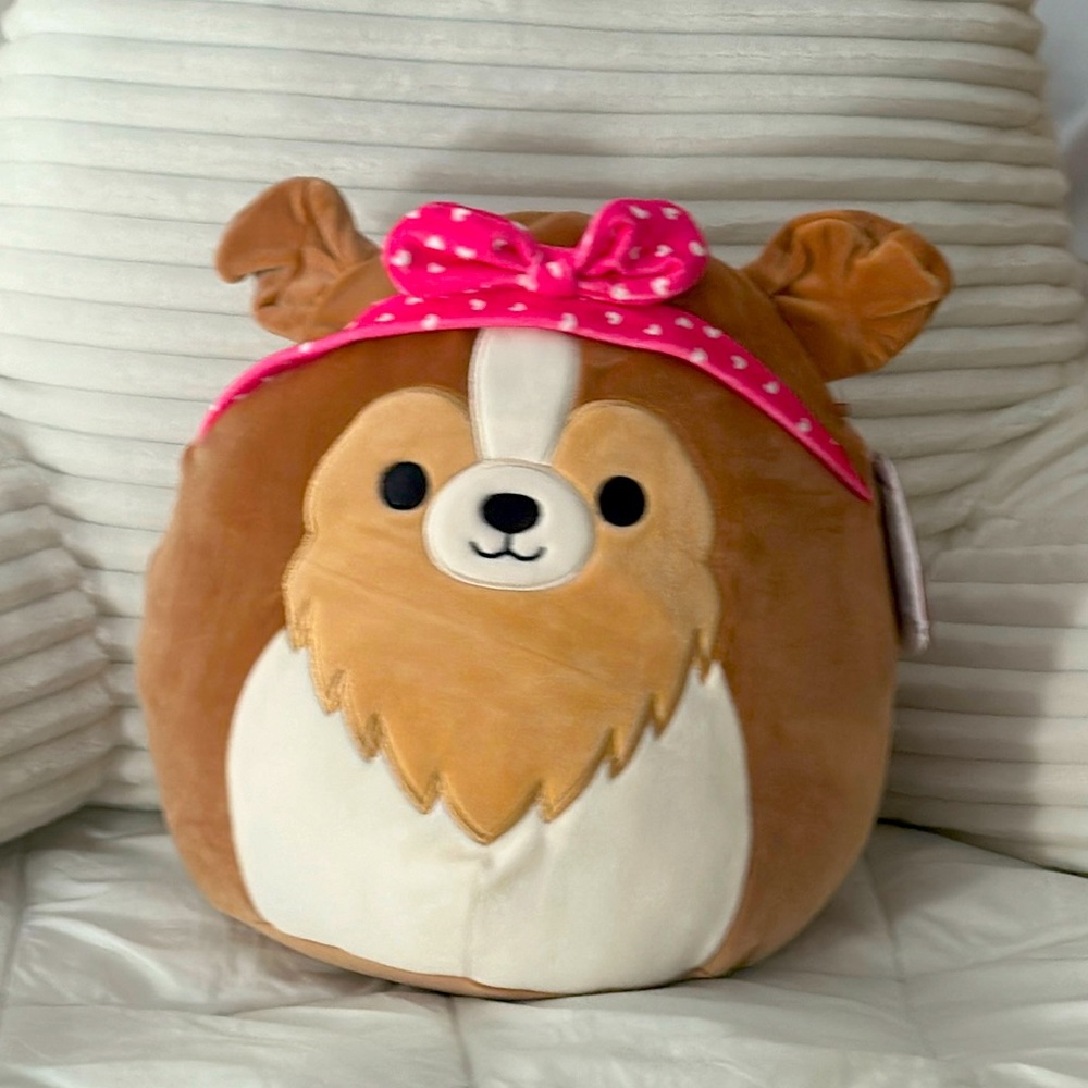 Squishmallows 11” Andres The Sheltie Valentine’s Edition